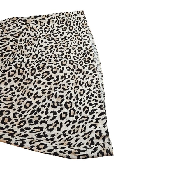 J Crew Leopard Print Midi Dress 6 Animal Print Y2K Quiet Luxury - Picture 12 of 12